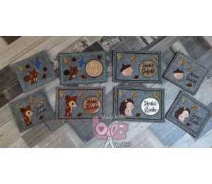 Stickdserie - ITH Mug Rugs Herbst